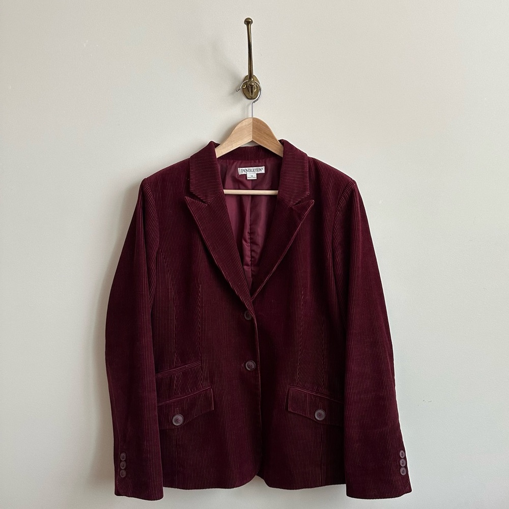 Pendelton plum corduroy jacket- 14